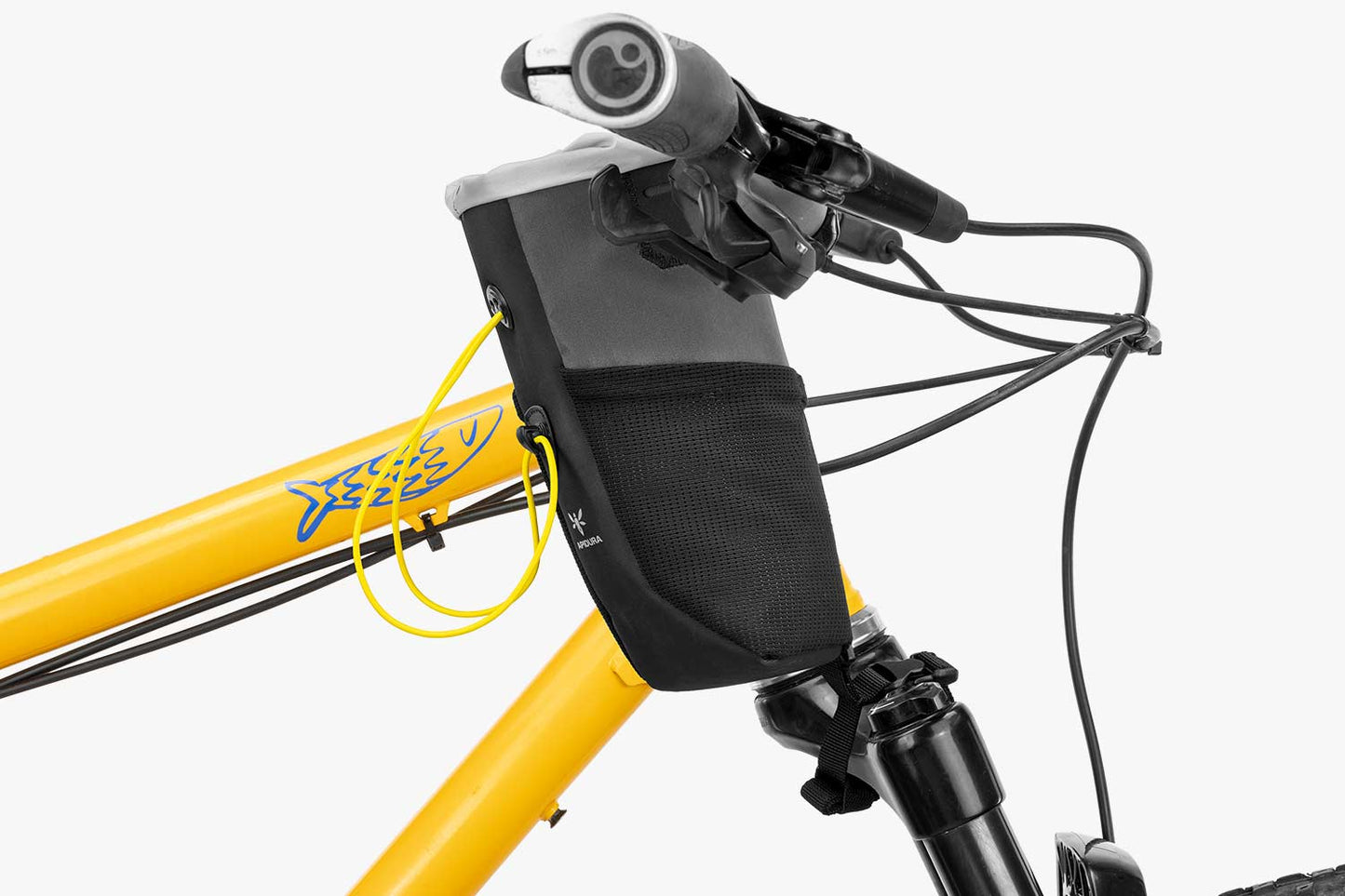 Ohjaustankolaukku APIDURA BACKCOUNTRY FOOD POUCH PLUS 1.2 L Musta Harmaa