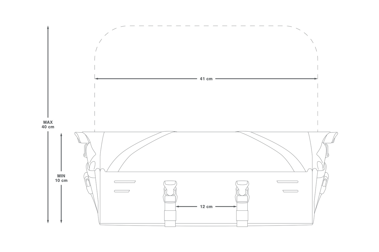 APIDURA EXPEDITION FRONT RACK PACK 30 L ohjaustankolaukku musta