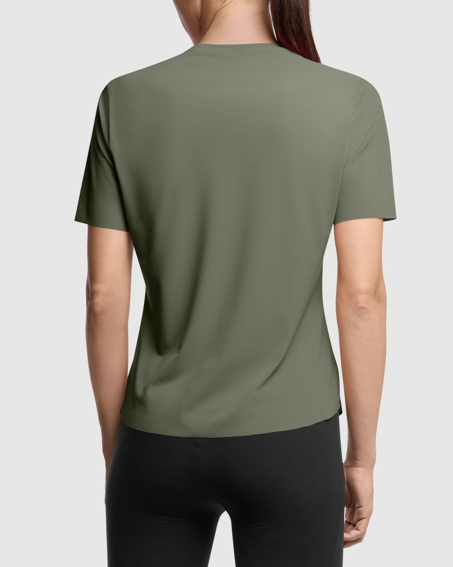 Naisten TACTICA POST RIDE T5 lyhythihainen Jersey vihreä