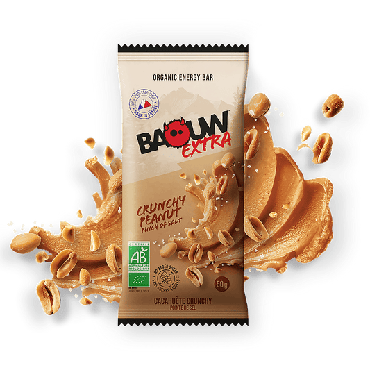BAOUW ORGANIC EXTRA rapea maapähkinä energiapatukka (50g)
