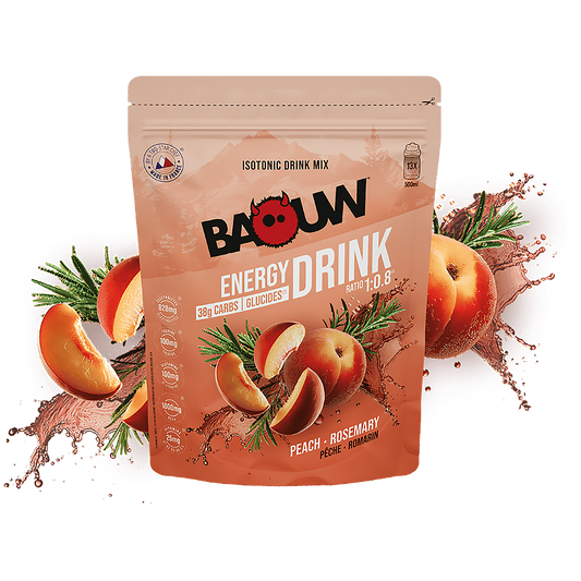 BAOUW ISOTONIC energiajuoma (585g) Persikka Rosmariini