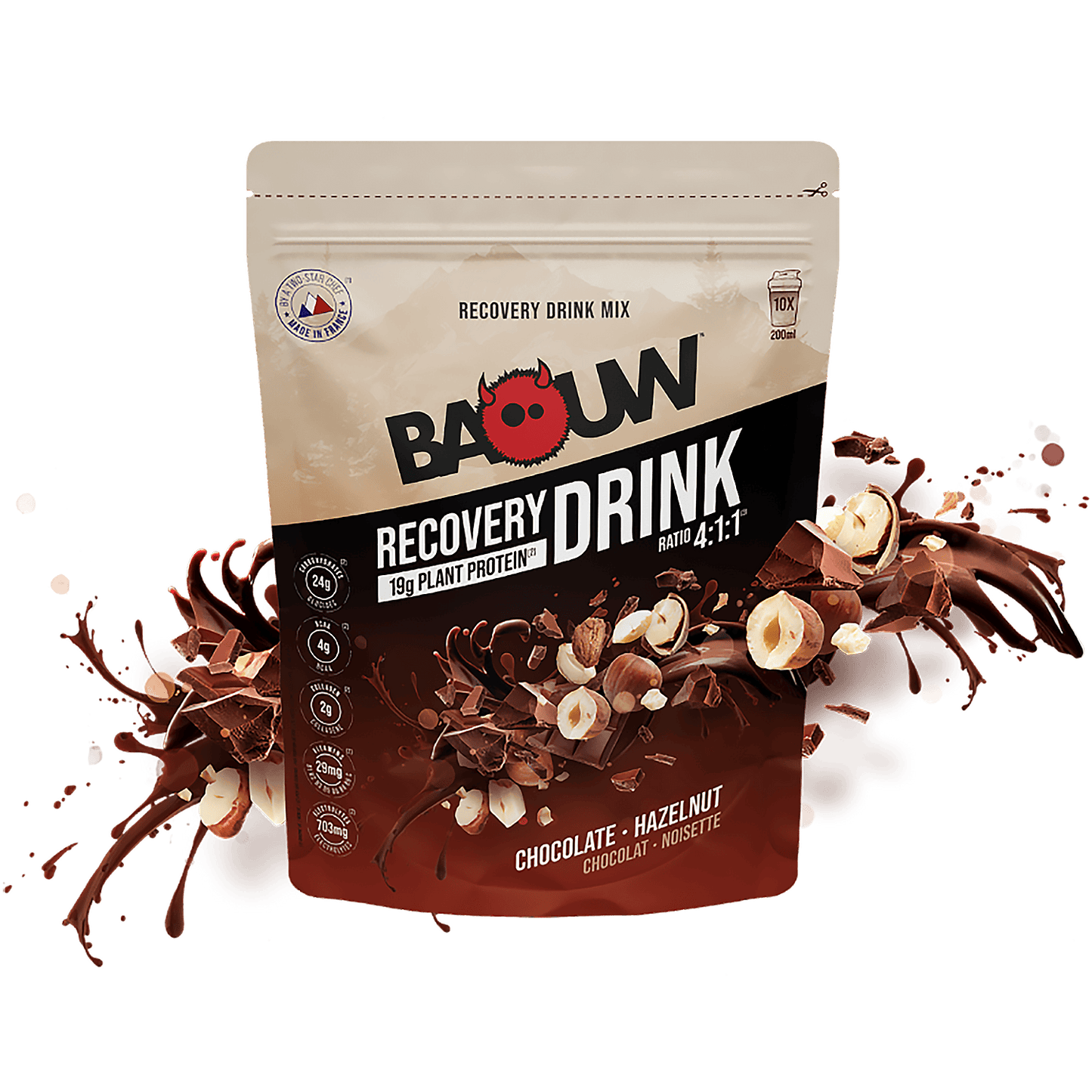 BAOUW RECOVERY Drink (500g) Suklaa hasselpähkinäinen