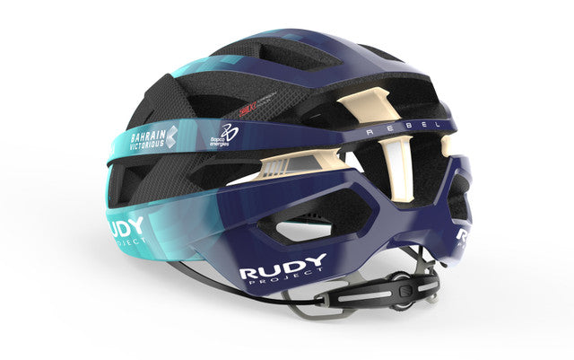 Maantiepyöräilykypärä RUDY PROJECT REBEL TEAM BAHRAIN VICTORIOUS Turkoosi