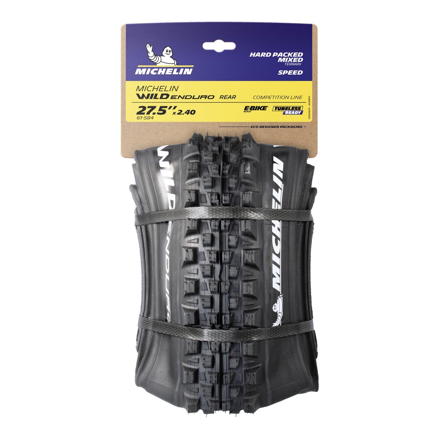 MICHELIN WILD ENDURO REAR Competition Line 29x2.40 GUM-X Tubeless Ready Soft -rengas MICHELIN WILD ENDURO REAR Competition Line 29x2.40 GUM-X Tubeless Ready Soft -rengas