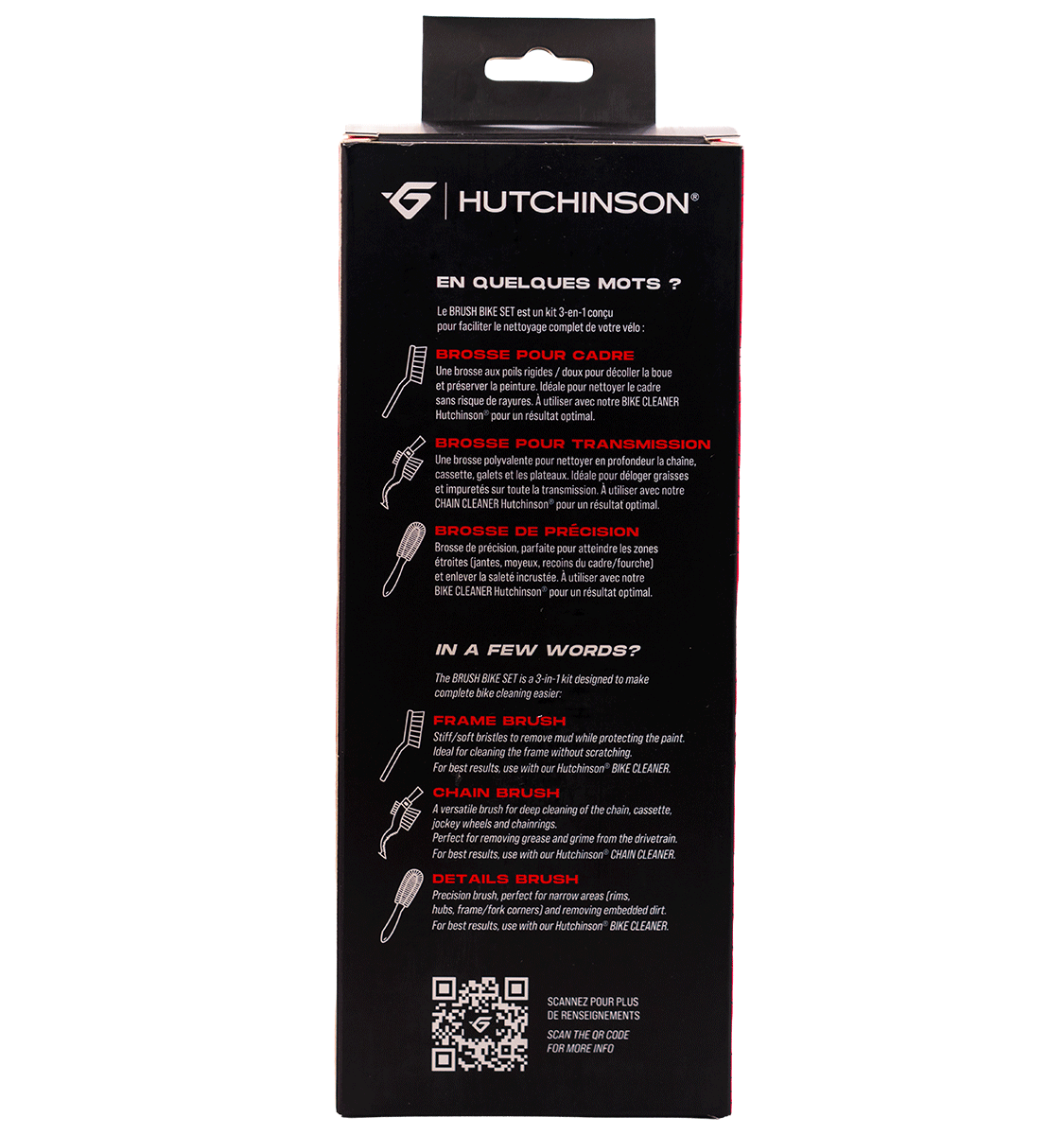 Harjasetti HUTCHINSON BRUSH BIKE SET 3 harjaa