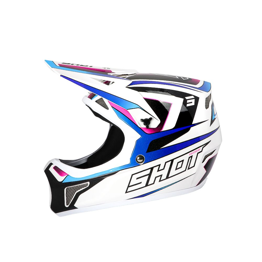 BMX-kypärä SHOT ROGUE Level White Blue Pearly