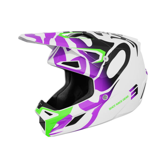 BMX-kypärä SHOT SPEED Junior Ghost Purple Glossy