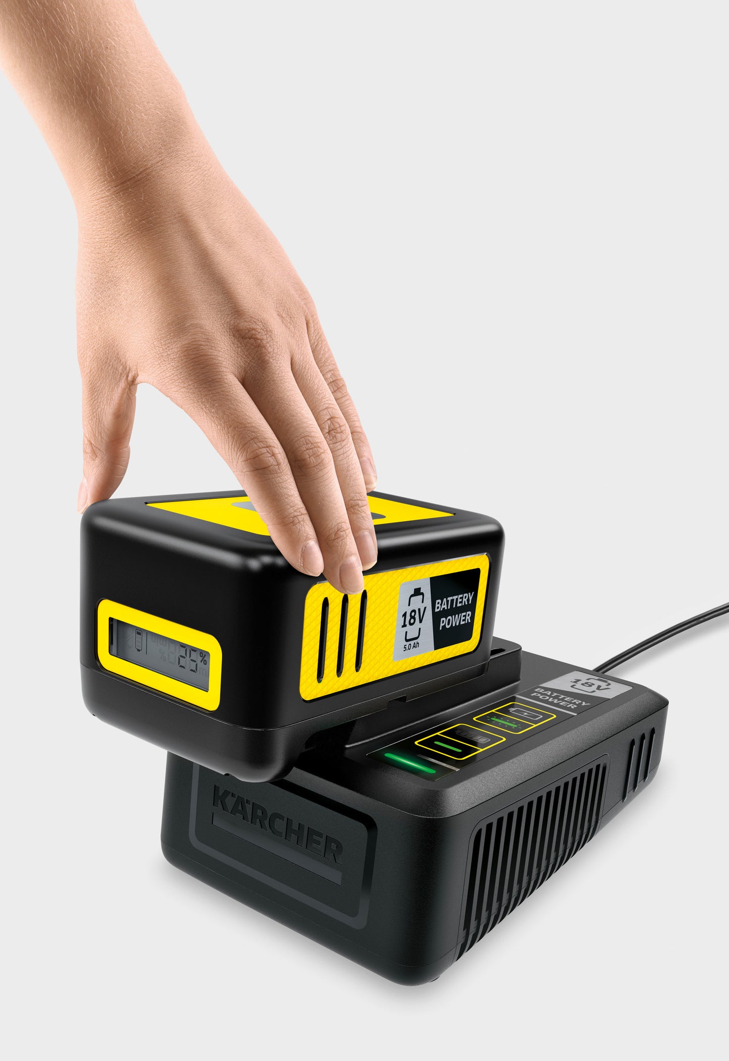 KÄRCHER Battery Power 18 V / 5 Ah -akkupaketti + pikalaturi