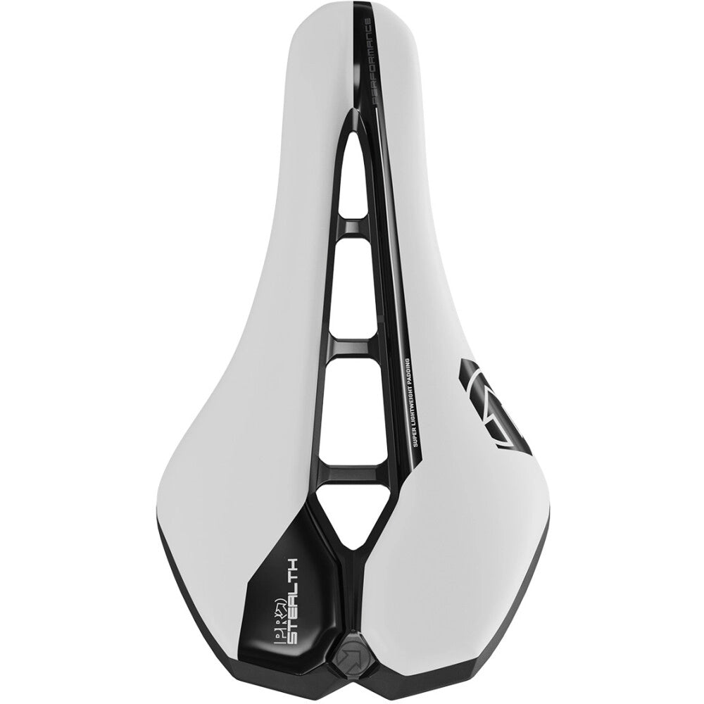 STEALTH PERFORMANCE 142mm PRO Satula Valkoinen ruostumattomasta teräksestä valmistetut kiskot