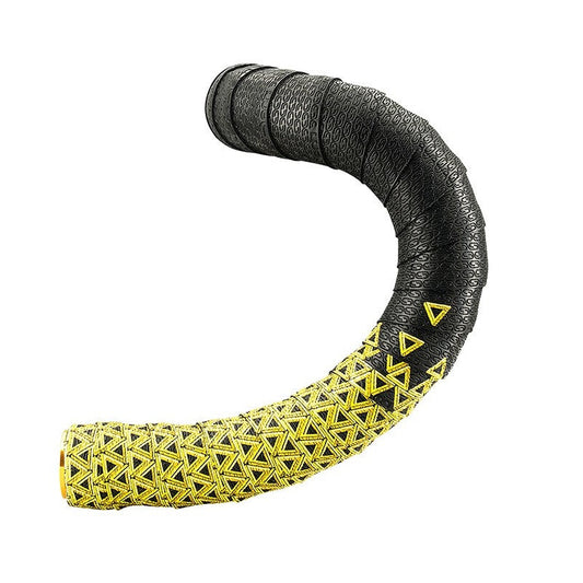 DEDA LOOP + END-PLUG -ohjaustangonauha, musta/keltainen