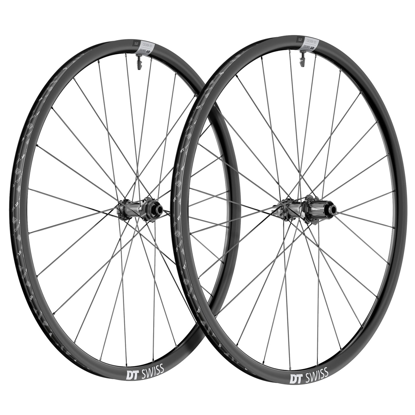 Pari DT SWISS G 1800 SPLINE 25 Tubeless Ready -vanteita (keskuslukko)