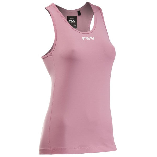 Naisten NORTHWAVE ESSENCE TANK Jersey hihaton vaaleanpunainen