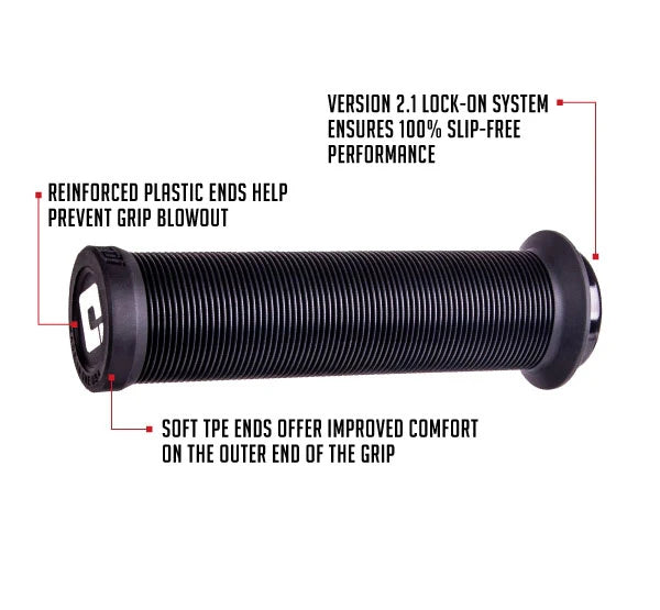 ODI LONGNECK V2.1 Lock-on kahvat 135 mm musta