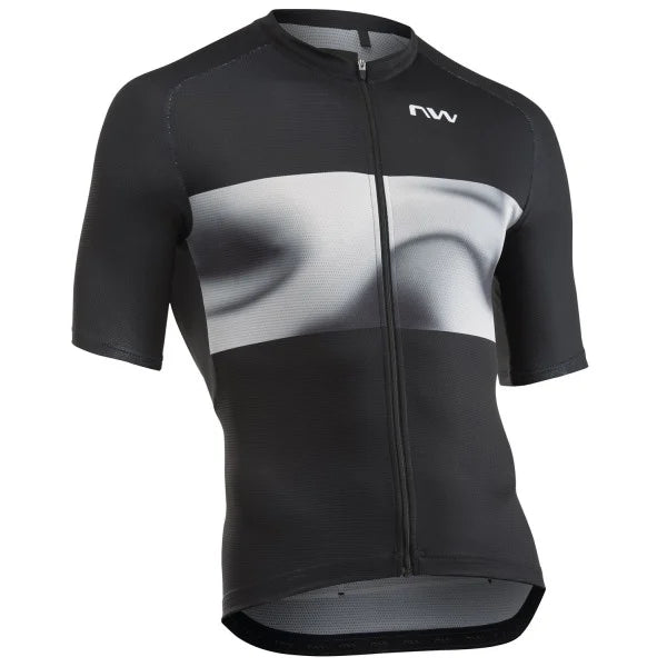 NORTHWAVE FORCE EVO lyhythihainen trikoo musta/harmaa