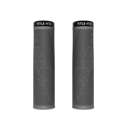 Grips Title MTB FORM Lock-On XL Harmaa - pari edestä kuvattuna