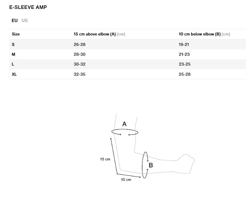 ION E-SLEEVE AMP kyynärpääsuojukset musta