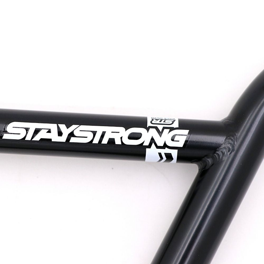 BMX-ohjaustanko STAYSTRONG Chevron Straight Race Black Ø22.2mm