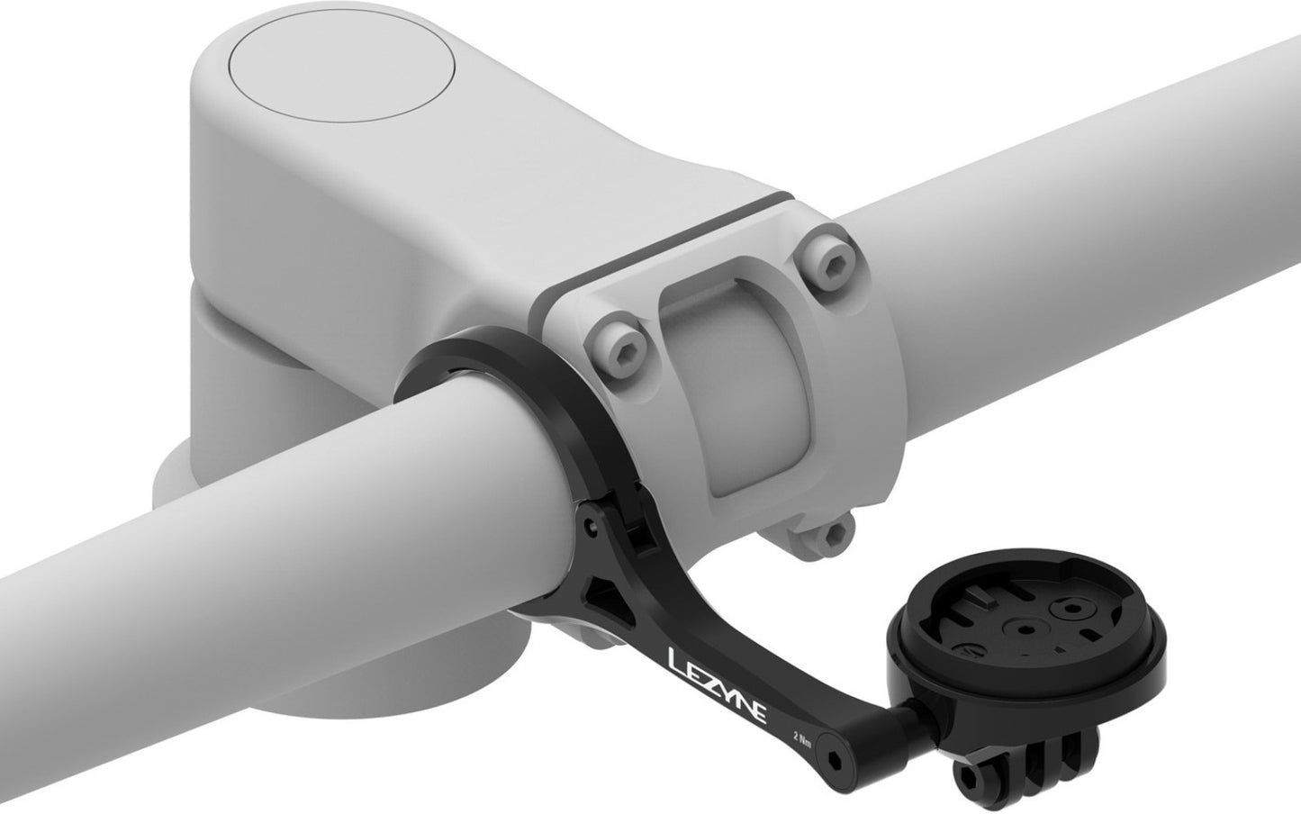 LEZYNE-pyöränkahvan pidike GARMIN/WAHOO/LEZYNE-GPS-laitteille, musta