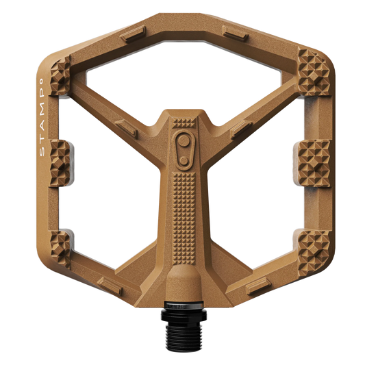 Litteät polkimet CRANKBROTHERS STAMP 0 Suuri ruskea