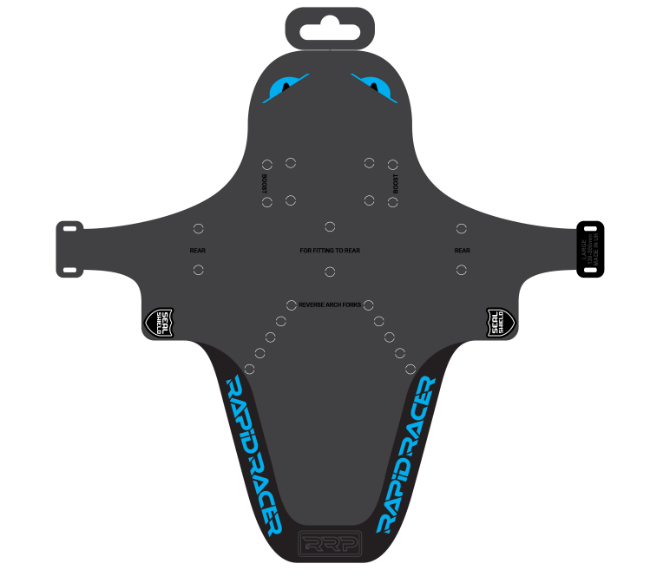 RRP EnduroGuard Standard lokasuojat (haarukat 80-120mm) musta/taivaansininen