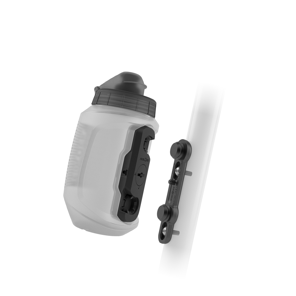 FIDLOCK TWIST UNI BASE 550 ml -juomapullo- ja pullotelinepaketti Läpinäkyvä