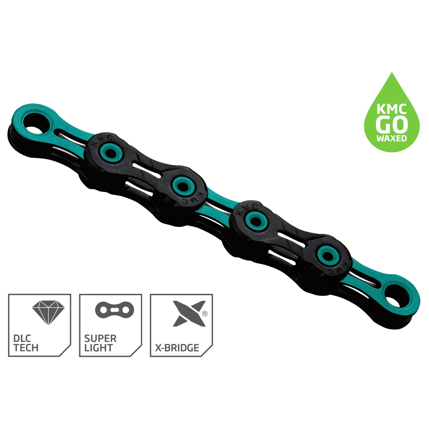 11V KMC DLC11 vahattu musta/kelesteketju KMC DLC11 vahattu musta/kelesteketju