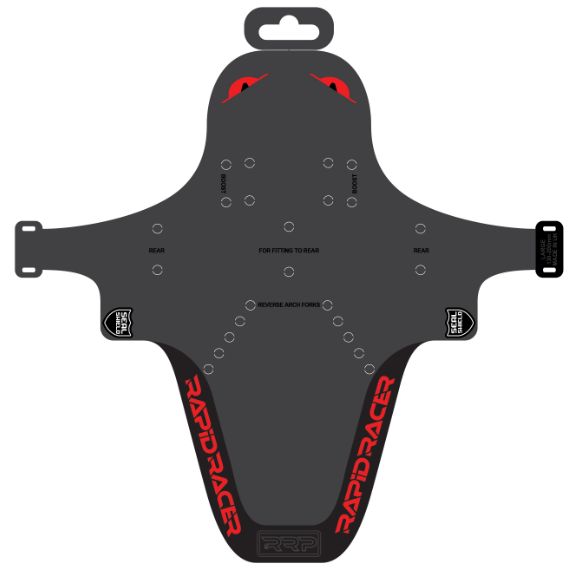 RRP EnduroGuard Standard lokasuojat (haarukat 80-120mm) musta/punainen