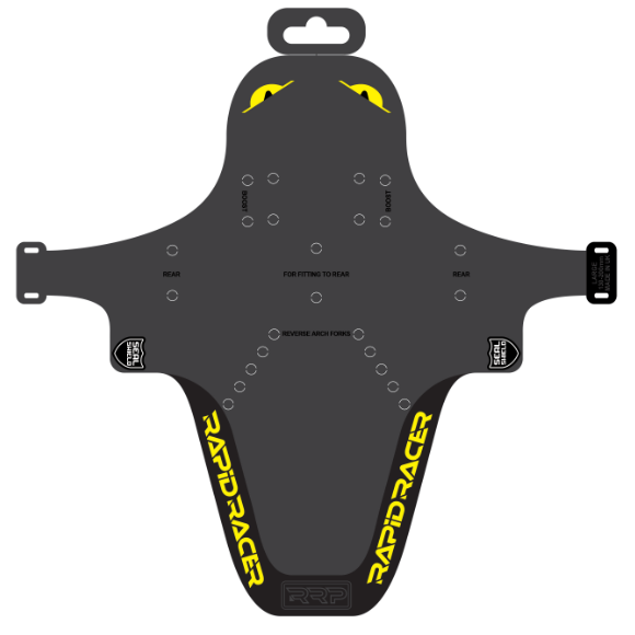 RRP EnduroGuard Standard lokasuojat (haarukat 80-120mm) Musta/Keltainen