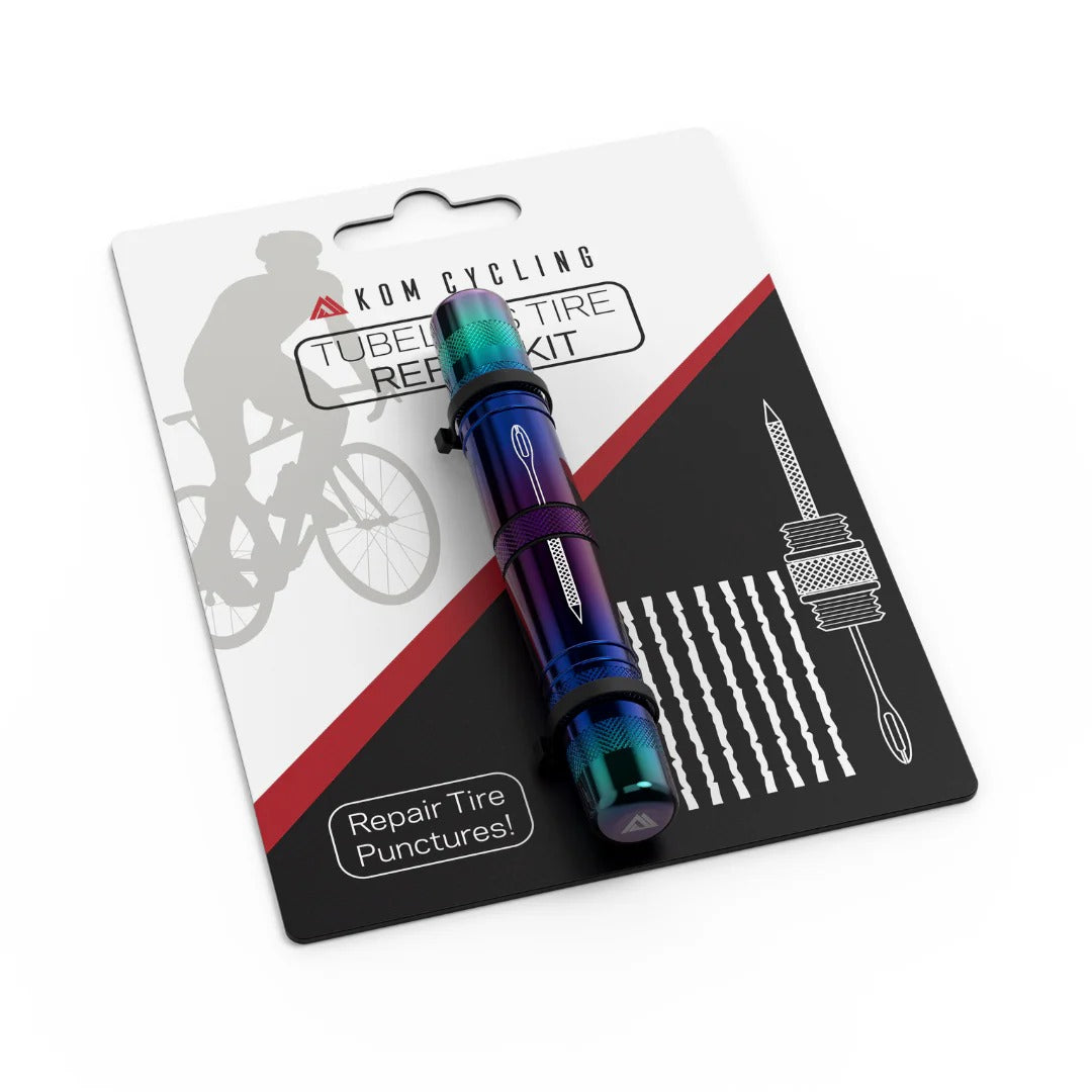 KOM CYCLING Tubeless Iridescent korjaussarja