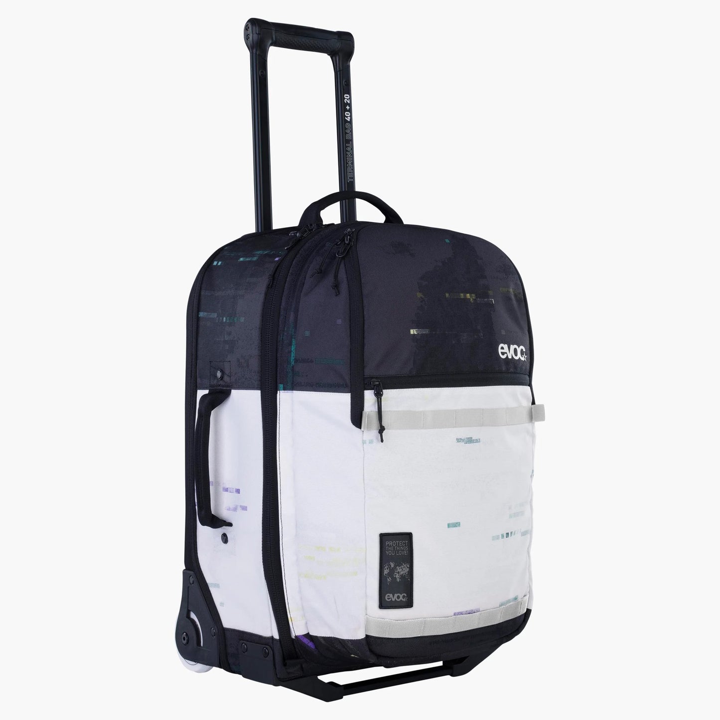 EVOC Trolley matkalaukku 40L +20L Musta/valkoinen