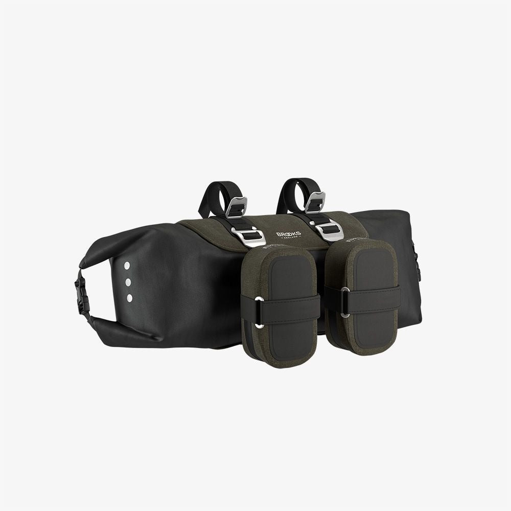 BROOKS SCAPE ROLL ohjaustankolaukku vihreä