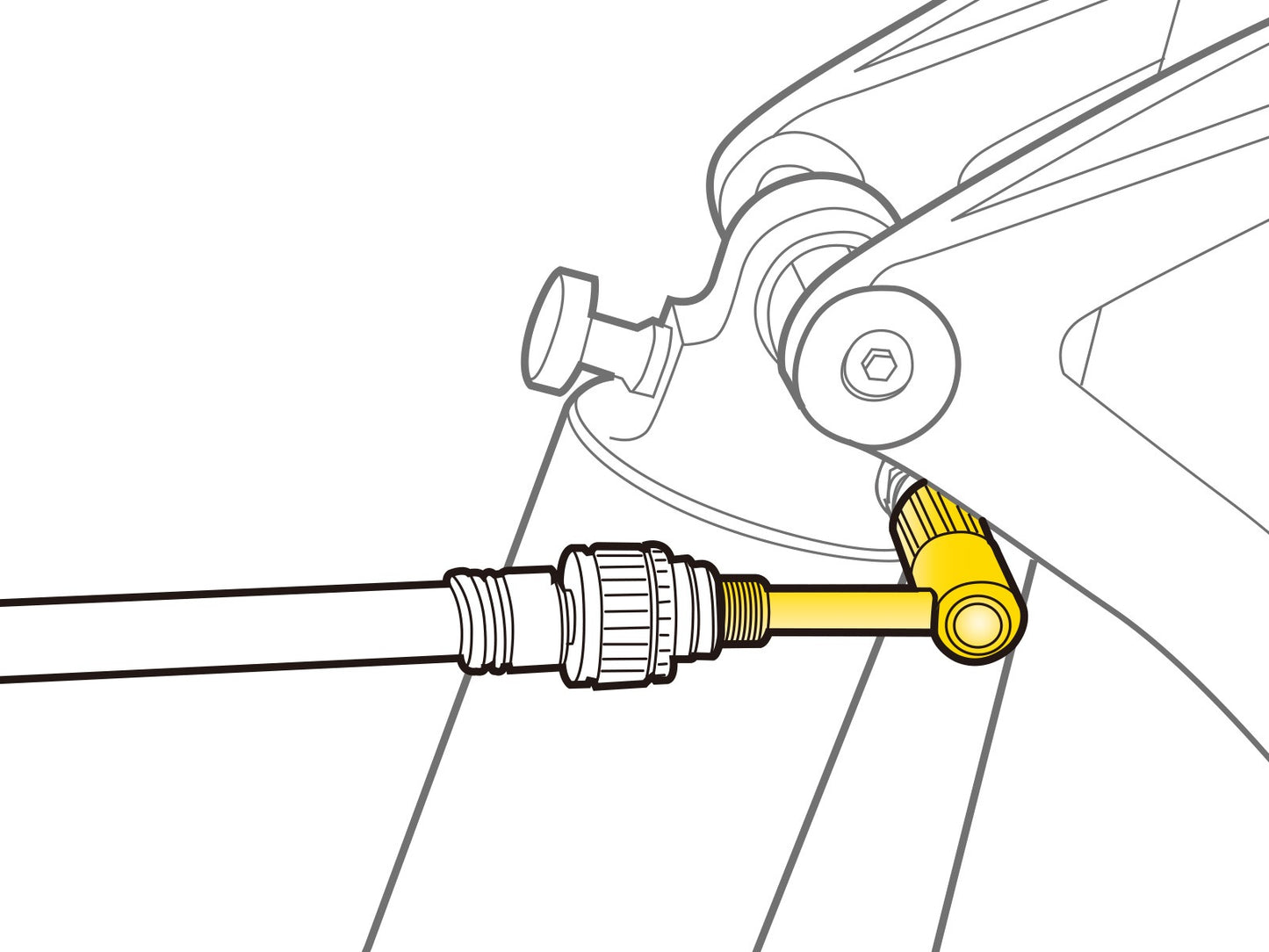 SCHRADER PRESSURE-RITE TOPEAK -venttiilin sovitin