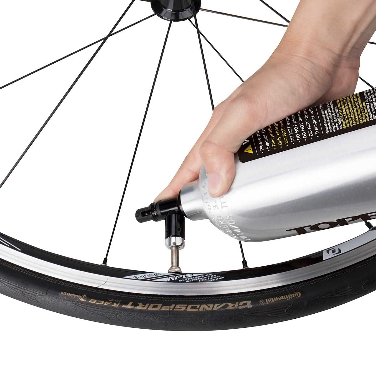 Tubeless-kompressorikasetti TOPEAK TUBIBOOSTER