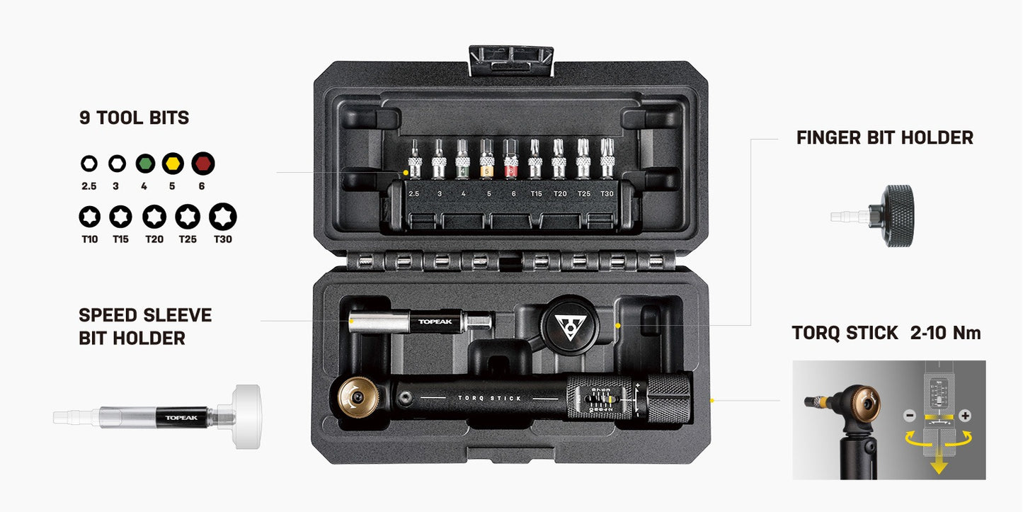 Torq TOPEAK STICK PRO -momenttiavain (2-10 Nm)