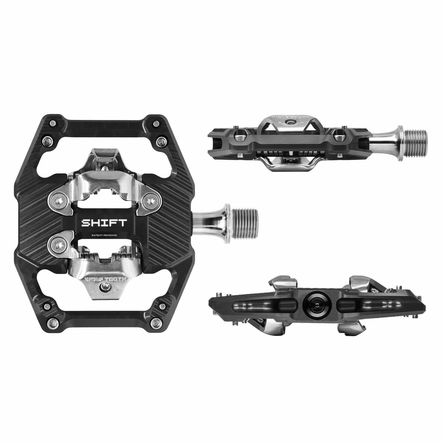 WOLF TOOTH GRAVITY CLIPLESS pedaalit Musta