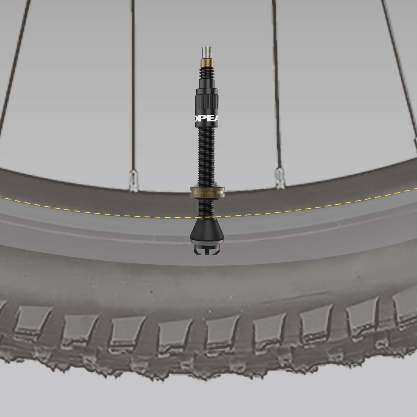 2 kpl TOPEAK TURBOFLOW Tubeless Venttiilit Musta