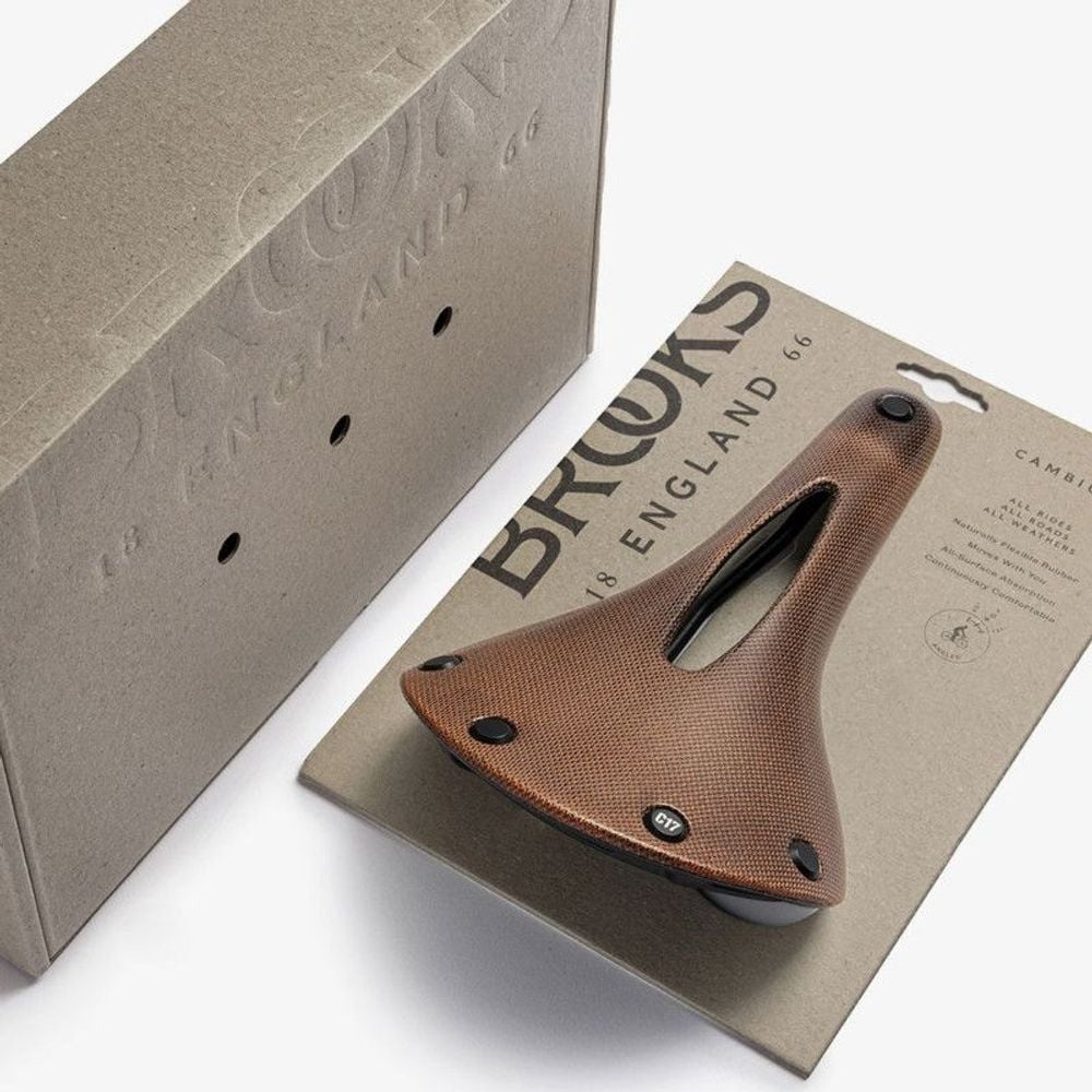 Satula BROOKS CAMBIUM C17 CARVED Ruskea ruskea