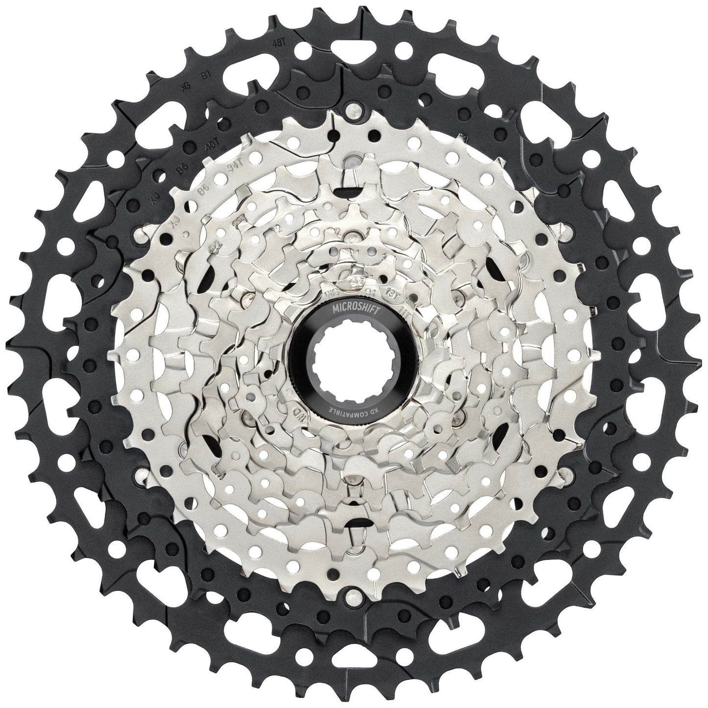 MICROSHIFT ADVENT MX Musta G-sarjan 10V kasetti