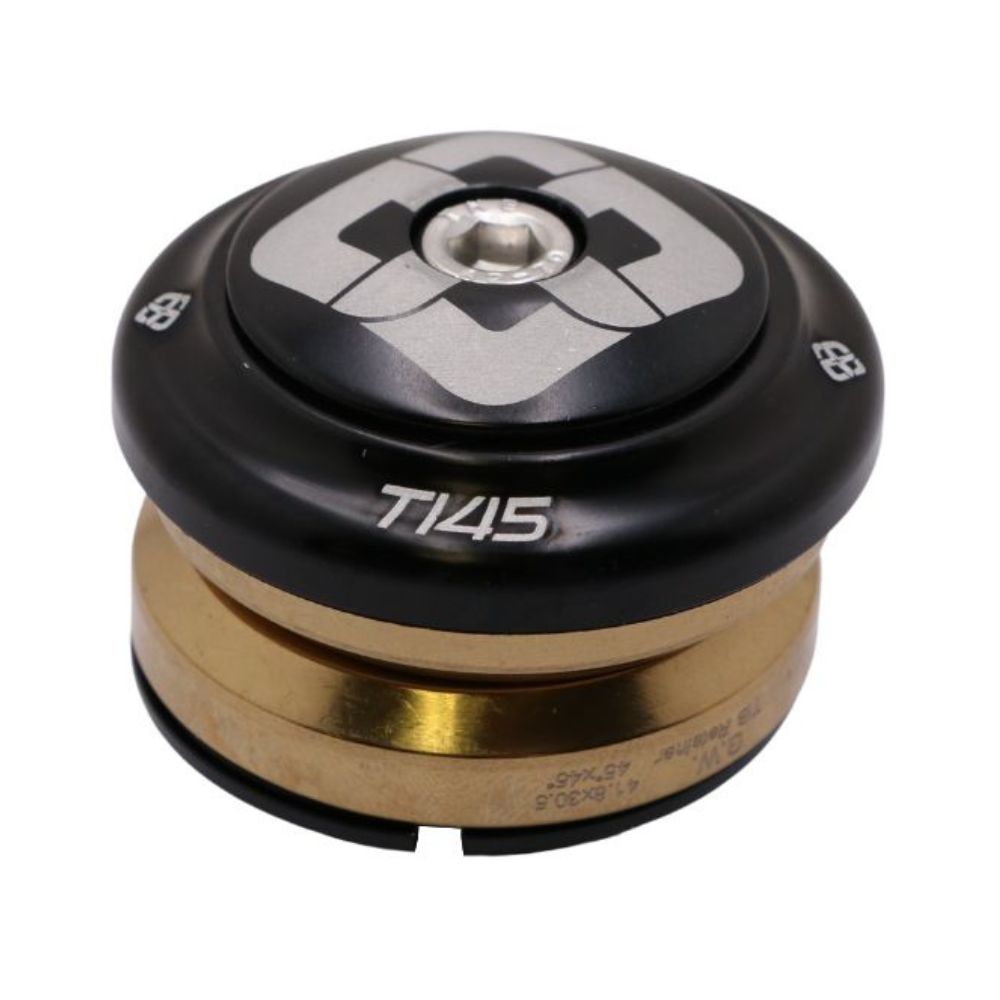 PRIDE Ti45 Titanium iIS42 1"1/8 integroitu ohjainlaakeri Musta