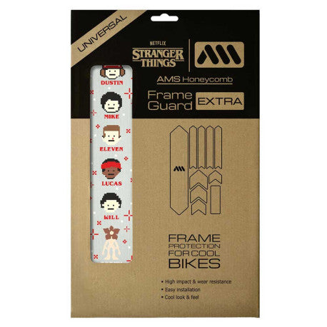 ALL MOUNTAIN STYLE EXTRA kehyssuoja Stranger Things 8bit läpinäkyvä läpinäkyvä