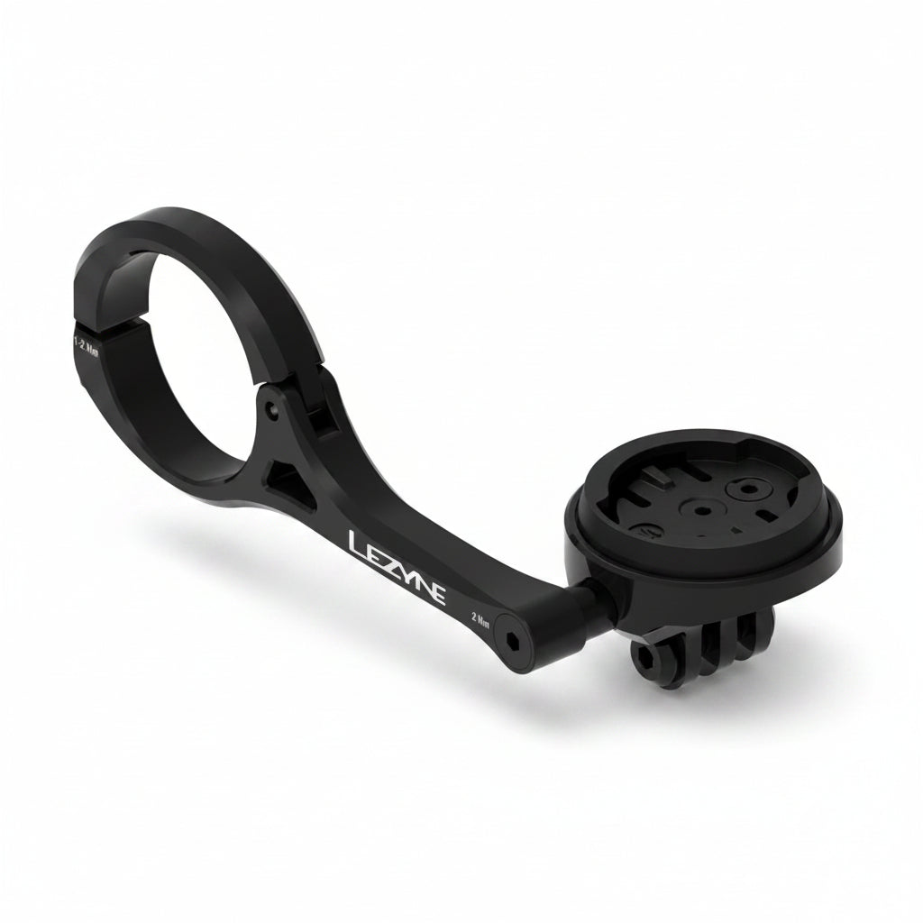 LEZYNE-pyöränkahvan pidike GARMIN/WAHOO/LEZYNE-GPS-laitteille, musta