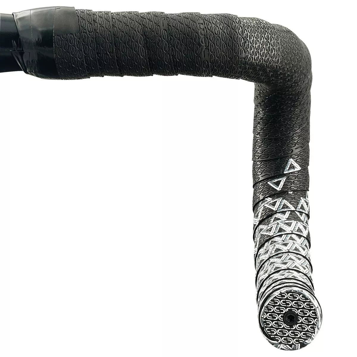 DEDA LOOP + END-PLUG -ohjaustangonauha, musta/hopea