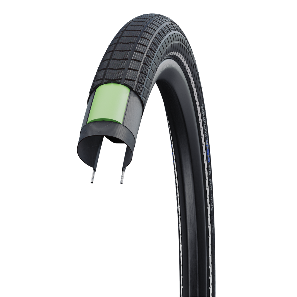 SCHWALBE BIG BEN PLUS 27.5x2.15 ADDIX DD GreenGuard Tubeless Ready jäykkä rengas