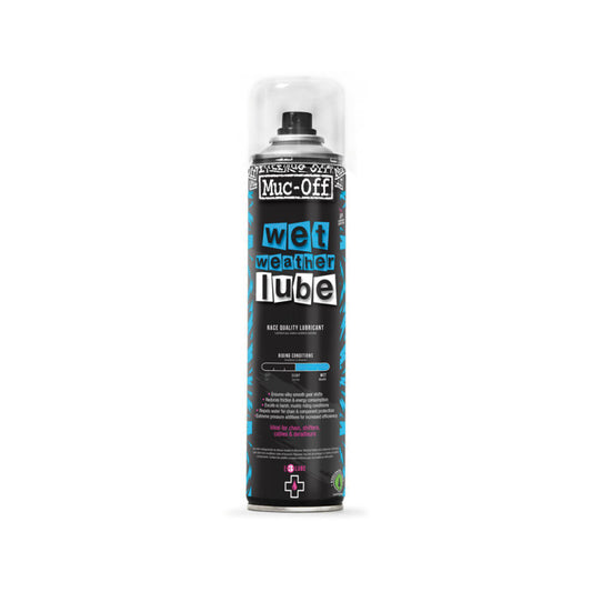 MUC-OFF WET WEATHER CHAIN LUBE -ketjuvoiteluaine suihkeessa kaikkiin olosuhteisiin (400 ml)