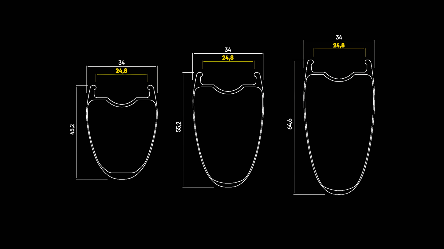 Pyöräpari MAVIC COMETE 55-65 Tubeless Ready (Center Lock)