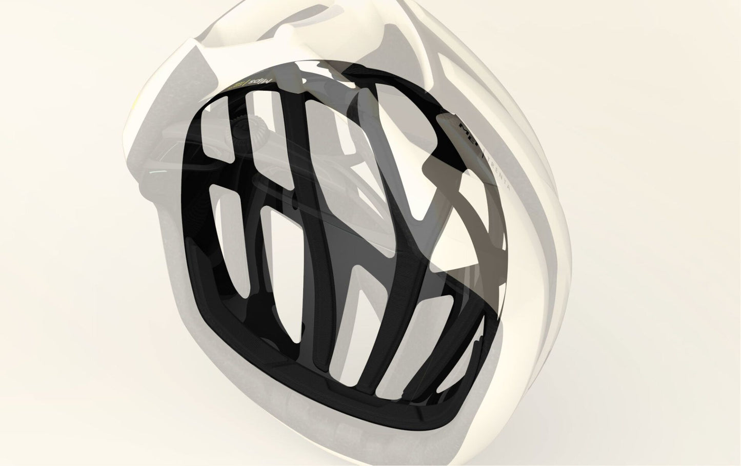 MET TRENTA MIPS WAX Matte White Gravel kypärä