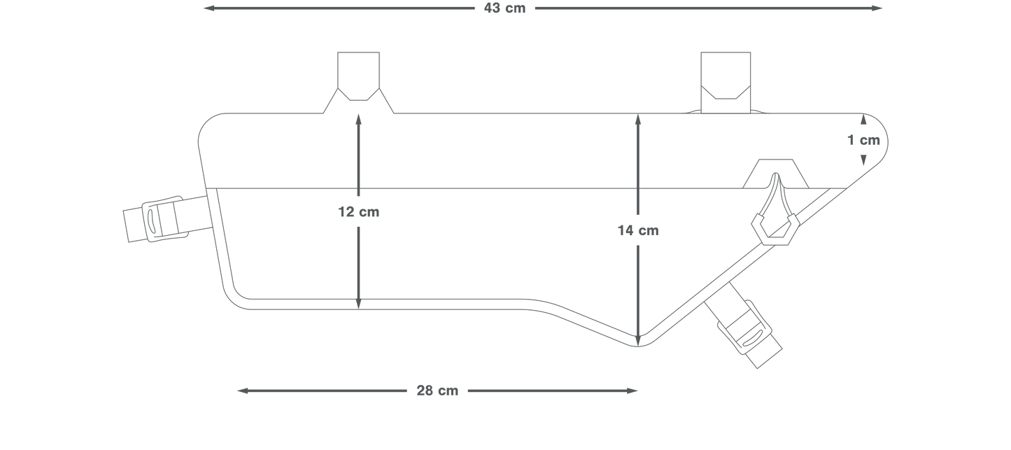 APIDURA EXPEDITION COMPACT FRAME PACK DRY 3 L runkolaukku musta