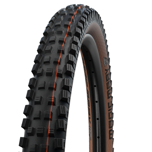 SCHWALBE MAGIC MARY 27.5x2.40 ADDIX SOFT SUPERGRAVITY Tubeless Ready Soft Musta/ruskea rengas