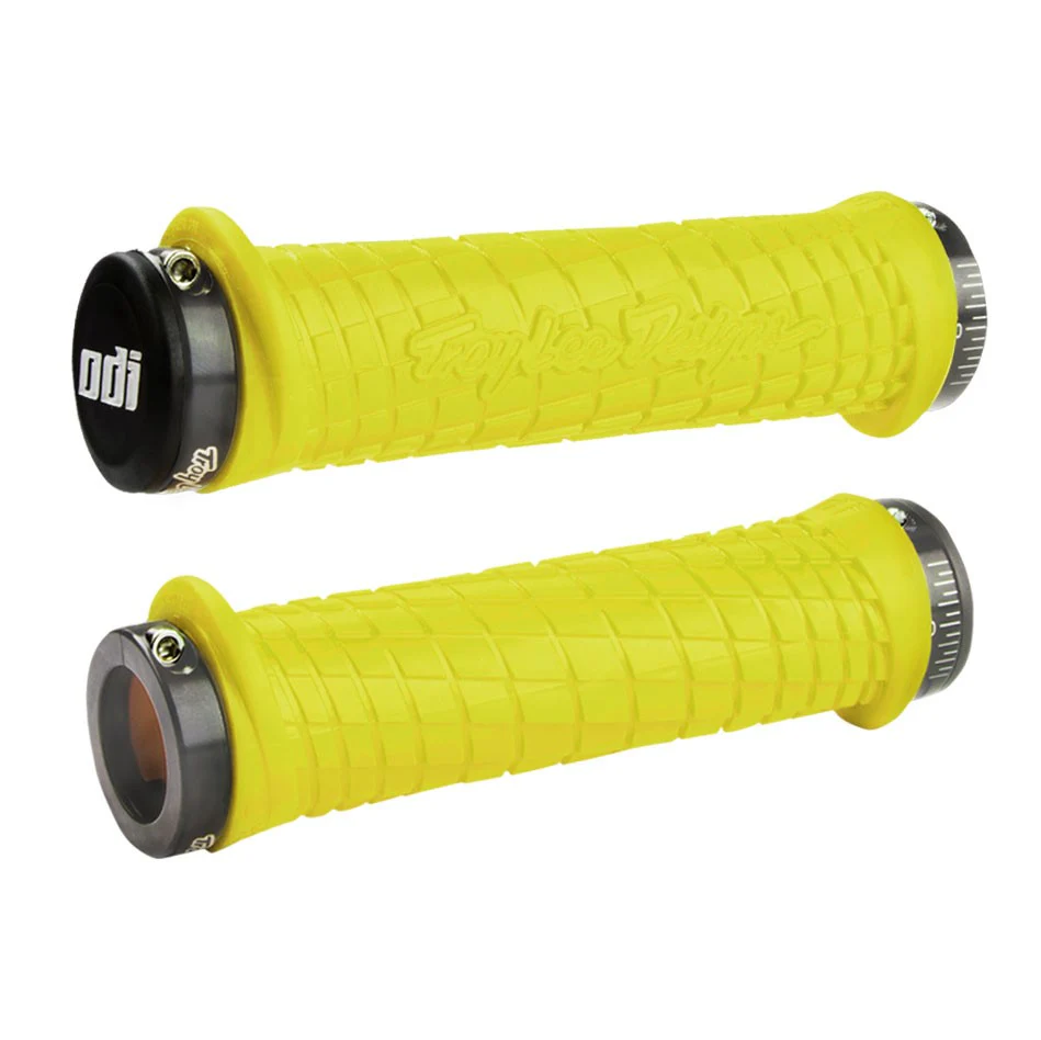 ODI TROY LEE DESIGNS Lock-On -kahvankädensijat, 130 mm, keltainen