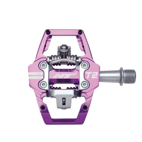 HT COMPONENTS ENDURO T2 polkimet violetti